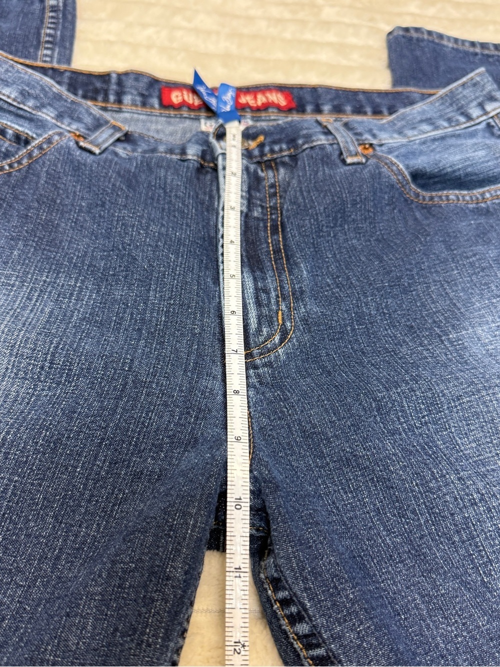 GUESS?: Women's Vintage Jeans, Classic Straight Blue Denim Size 32 - Picture 7 of 11
